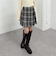 ツイードラップミニスカート
