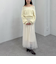 フェザーオフショルニット×チュールキャミワンピースＳＥＴ