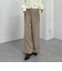 ベルト付ウールタックワイドスラックス