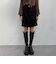 ウールライク台形ミニスカート