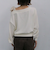 ベロアリボンタックオフショルスウェット