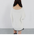 スパンコールフェザーオフショルミドルニットプルオーバー