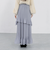 アシメシアーティアードプリーツスカート