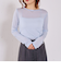 シアー天竺クルーネックトップス