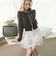 ２ｗａｙレースラッフルミニスカート