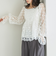 刺繍レース２ｗａｙオフショルブラウス