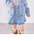 デニムプリーツミニスカート