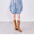 デニムプリーツミニスカート