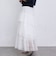 アシンメトリーレースフリルティアードスカート