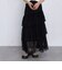 アシンメトリーレースフリルティアードスカート