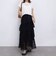 アシンメトリーレースフリルティアードスカート