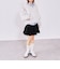 コットンライクティアードミニスカート