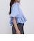 ラウンドフリルバルーンスリーブシャツ