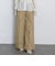 ベルト付きタックワイドチノパン