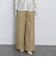 ベルト付きタックワイドチノパン
