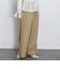 ベルト付きタックワイドチノパン