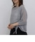 ラメメッシュドロストニット５Ｓプルオーバー