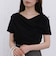【ＯＮかわ】ハーフスリーブクロスタックドレープオフショルＴＯＰＳ