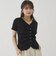 ハーフスリーブフロントタックカットＴＯＰＳ