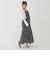 チェックシフォンドロストキャミワンピース