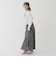 チェックシフォンドロストキャミワンピース