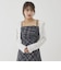 チェックシフォンドロストキャミワンピース