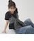 チェックアソートリボンビスチェ×ペプラムブラウスＴＥＥ　ＳＥＴ