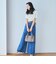 ロゴ刺繍ワイドデニム