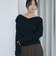 【ＯＮかわ】タックドレープオフショルスラブカットＴＯＰＳ