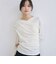 【ＯＮかわ】タックドレープオフショルスラブカットＴＯＰＳ