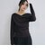 【ＯＮかわ】タックドレープオフショルスラブカットＴＯＰＳ