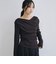 【ＯＮかわ】タックドレープオフショルスラブカットＴＯＰＳ