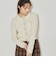 フロントフリルハリヌキニットカーディガン