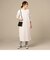サイドスリット無地ワンピース