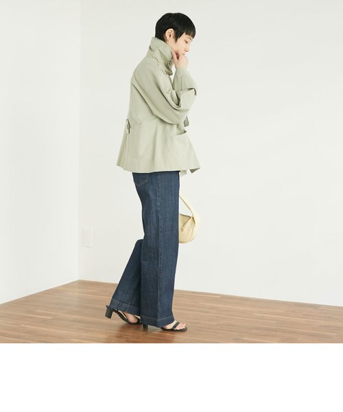 ガンフラップショートトレンチコート｜ドゥ・アルシーヴの通販｜&mall