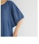 テンセルデニムランタンスリーブワンピース