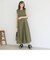 サイドベルトノースリーブマキシワンピース
