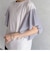 ウォッシャブルチュールスリーブＴシャツ