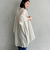 ウォッシャブルコットンオープンメッシュカーディガン