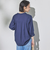 ウォッシャブルリネンライクＶ開きタックブラウス