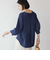 ウォッシャブルリネンライクＶ開きタックブラウス