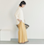 ウォッシャブルリネンライクＶ開きタックブラウス