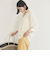 ウォッシャブルリネンライクＶ開きタックブラウス