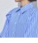 バルーンスリーブストライプブラウス