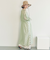 シアーギャザーシャツワンピース