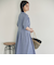 タックフレアシャツワンピース