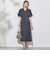 タックフレアシャツワンピース