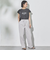 ドロストナイロンストレートパンツ