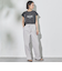 ドロストナイロンストレートパンツ