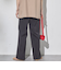 ドロストナイロンストレートパンツ